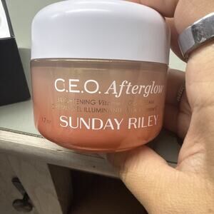 Sunday Riley C.E.O. Afterglow Brightening Vitamin C Cream Face Moisturizer, 1.7